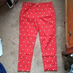 Modcloth polka dot trousers